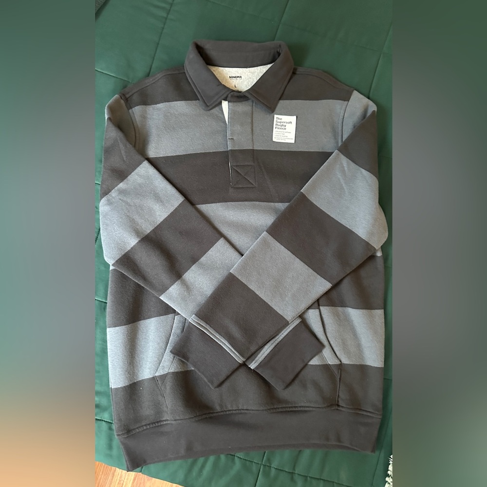 Sonoma The Supersoft Rugby Fleece Men’s Sweatshirt